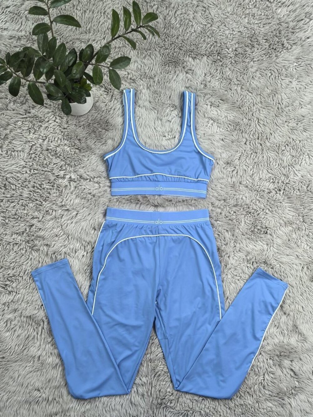 Blue ALO Yoga Activewear Set Women S